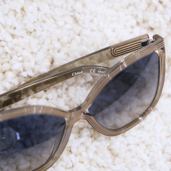 NWT 100% Authentic Chloe Greige Sunglasses - Picture 7 of 7